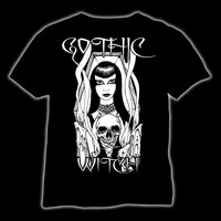 Gothic Witch T-paita ja Ladyfit