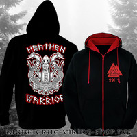 Heathen Warrior huppari vetoketjulla