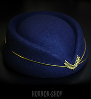 Stewardess hat, retro, blue