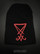 Sigil of Lucifer pipo, musta, punaisella brodeerauksella