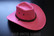 Pink cowboy hat