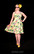 Yellow flamingo dress