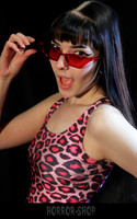 Punaiset retro cat eye aurinkolasit