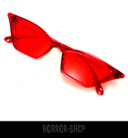Red retro cat eye sunglasses