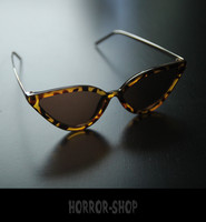 Leopardikuvioiset retro cat eye aurinkolasit