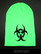 Biohazard pipo, neonvihreä