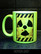 Nuclear warning (mug) neon yellow