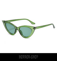 Green/glass retro cat eye aurinkolasit