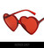 Red heart retro sunglasses