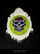 Sugarskull brooch,  white and rose (8)