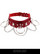 Red choker with ring