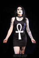 Ankh - dress, white print