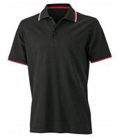 Red and white polo, Black