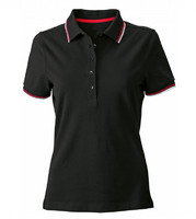 Red and white polo, Black