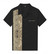 Black bowling retro shirt with snake skin decoration