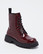 Boots, burgundy red