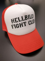 Hellbilly Fight Club - punavalkoinen trucker lippis