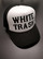 White trash - black and white trucker cap