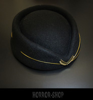 Stewardess hat, retro, black