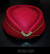 Stewardess hat, retro, dark red