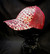 Leopard trucker- cap red