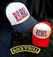 Rebel Boogi trucker cap black-and-white