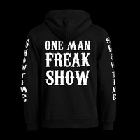 One man freakshow (hoodie with zipper)
