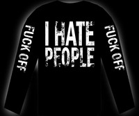 I hate people -pitkähihainen paita