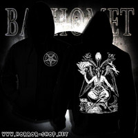 Baphomet Black, hoodie with zipper