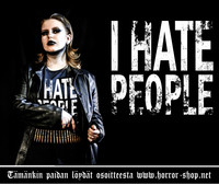 I HATE PEOPLE t-shirt, ladyfit and tanktop