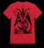 Baphomet Black T-shirt and Ladyfit (black, green, red and grey