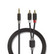 AUX kaapeli 3.5mm uros  - 2 x RCA uros
