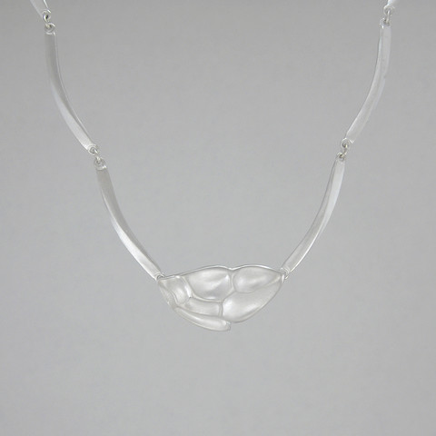 Silver Necklace Windswept Snow II