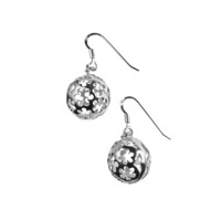 Eco silver earrings Meadow Flowers