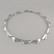 Hopeinen collier Linda