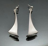 Vintage silver earrings Song in Silver