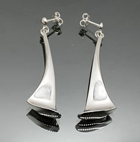 Vintage silver earrings Song in Silver