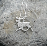 Running Reindeer pendant