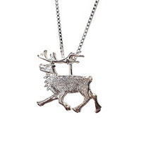Running Reindeer pendant