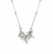Vintage silver pendant Falling Leaf