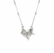Vintage silver pendant Falling Leaf