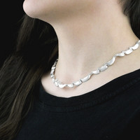 Vintage silver collier Riptide
