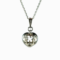 Silver pendant Meadow flower