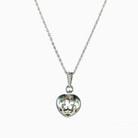 Silver pendant Meadow flower