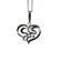 Hopeinen riipus Hippie Heart