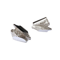 Vintage silver earrings Jagged Rocks
