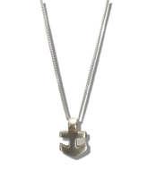 Anchor pendant of eco silver