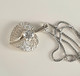Crystal Heart silver pendant