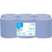 Vetopyyhe sininen 6rll, 2-kertainen, 20,40cm X 135m/ rll