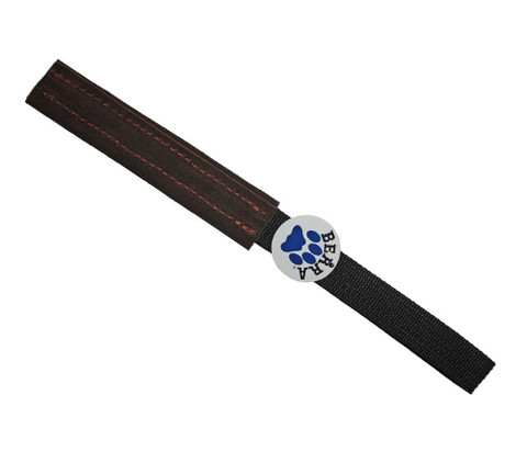 Rolled leather tug, 15 cm
